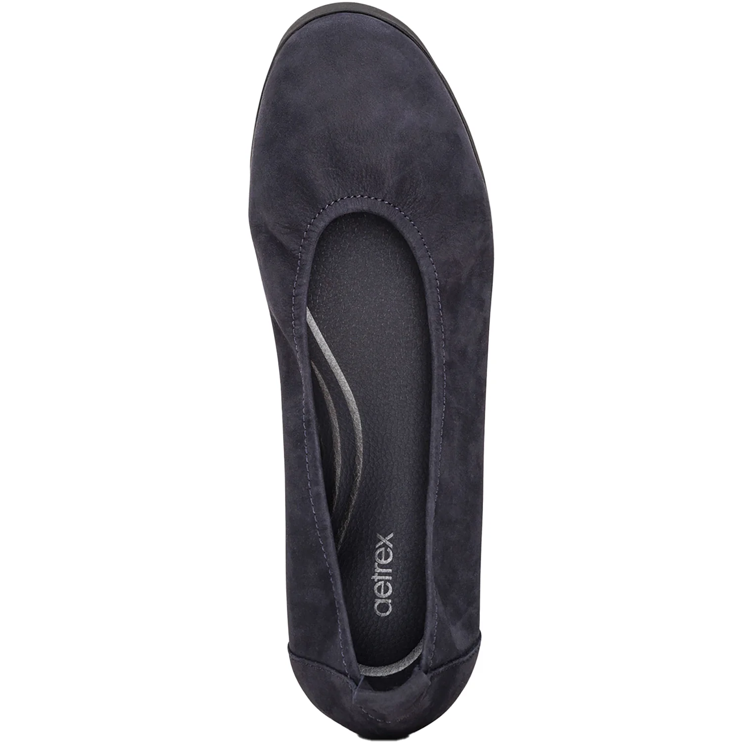 Aetrex Brianna Women's Slip On Shoes Navy Suede - Image 2