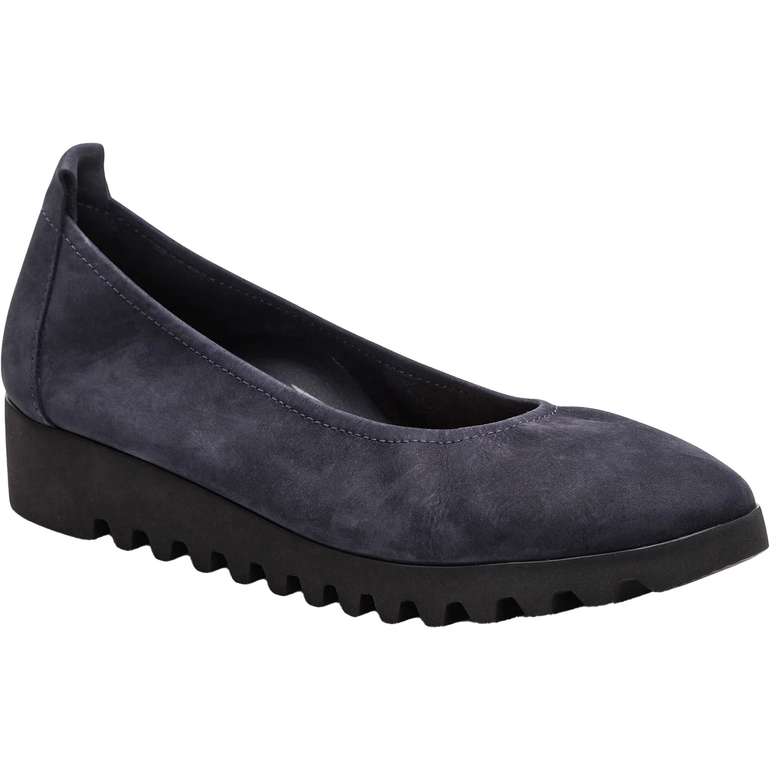 Aetrex Brianna Women's Slip On Shoes Navy Suede - Image 3