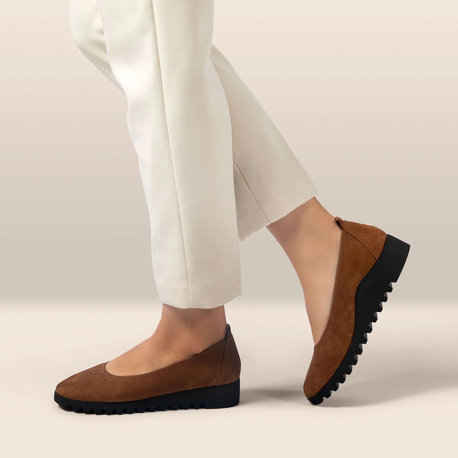 Aetrex Brianna Women's Slip On Shoes Scotch Suede - Image 6