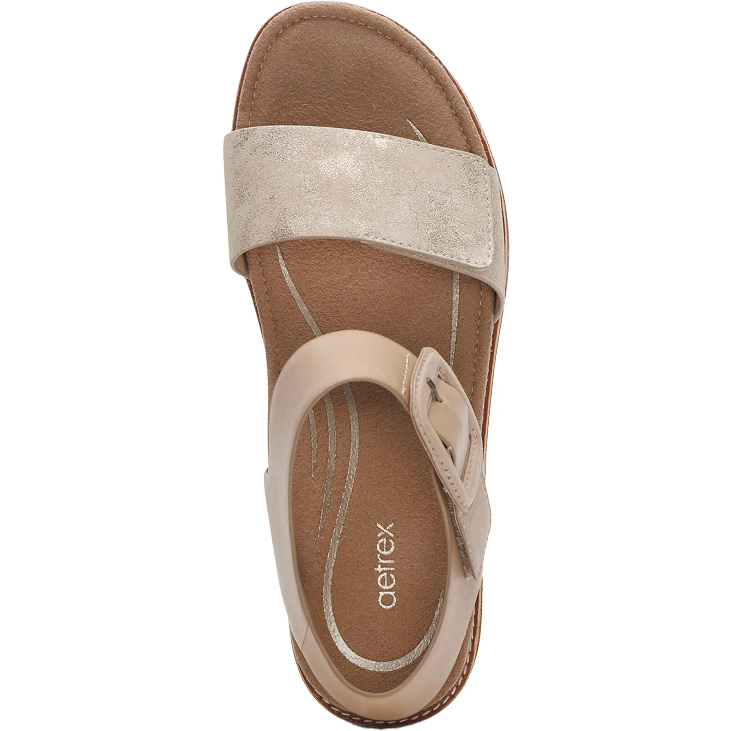 Aetrex Claire Women's Sandals Champagne - Image 2