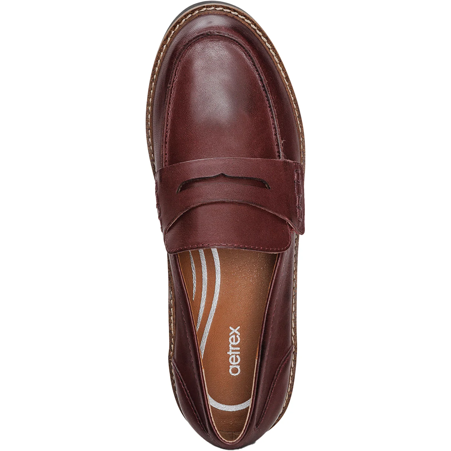 Aetrex Collette Loafer Women's Loafers Burgundy - Image 2