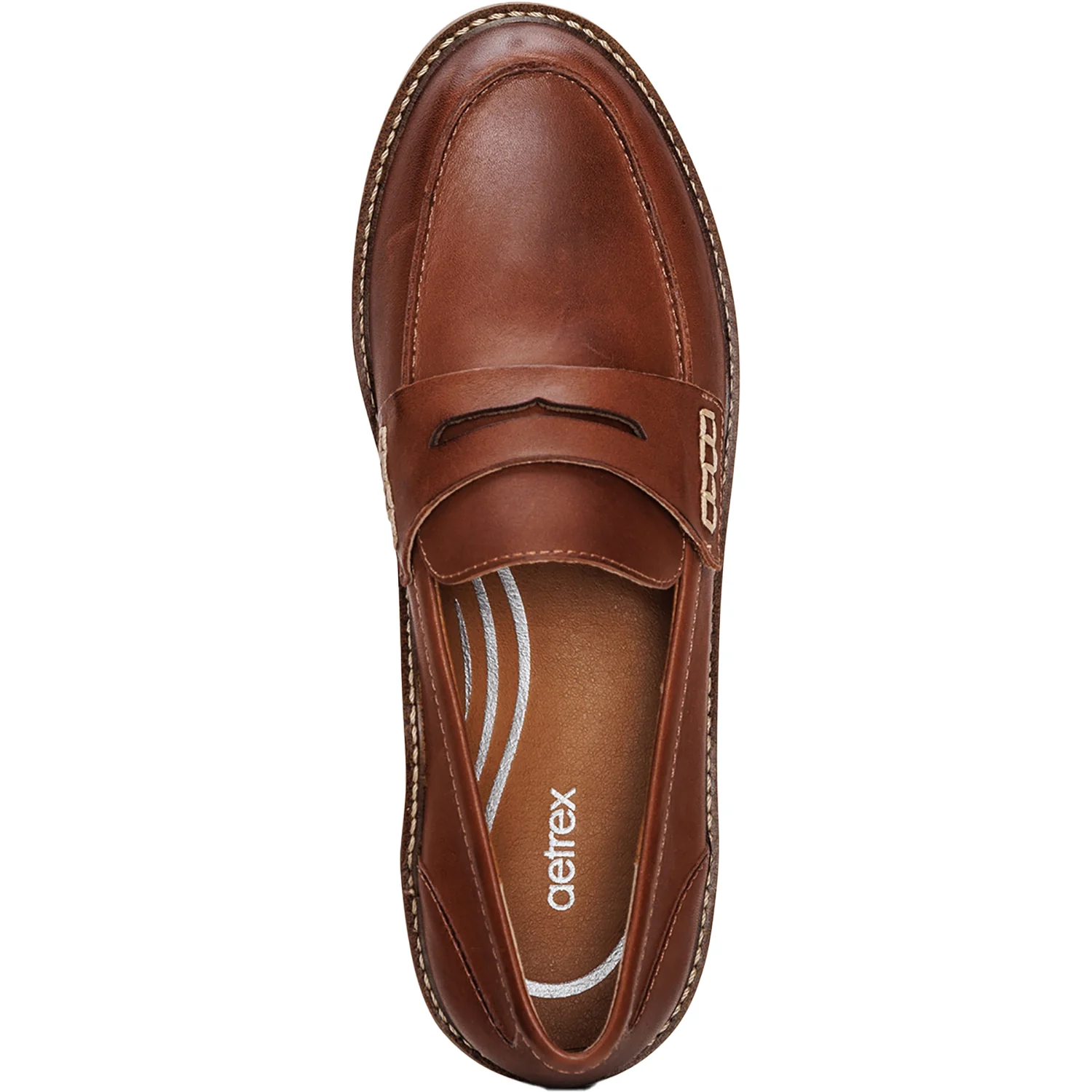 Aetrex Collette Women's Shoes Cognac - Image 2