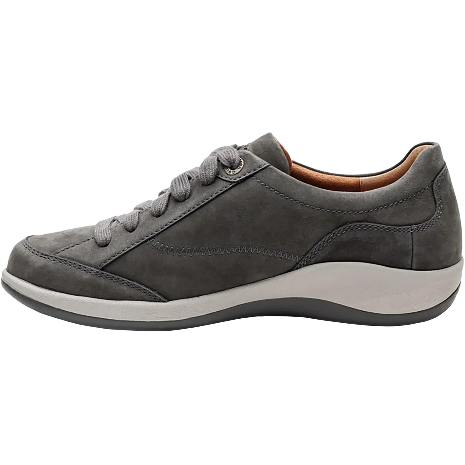 Aetrex Dahlia Women's Lace Up Shoes Charcoal Nubuck - Image 3