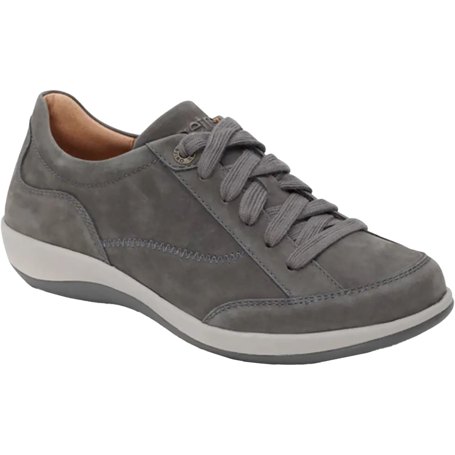 Aetrex Dahlia Women's Lace Up Shoes Charcoal Nubuck - Image 5