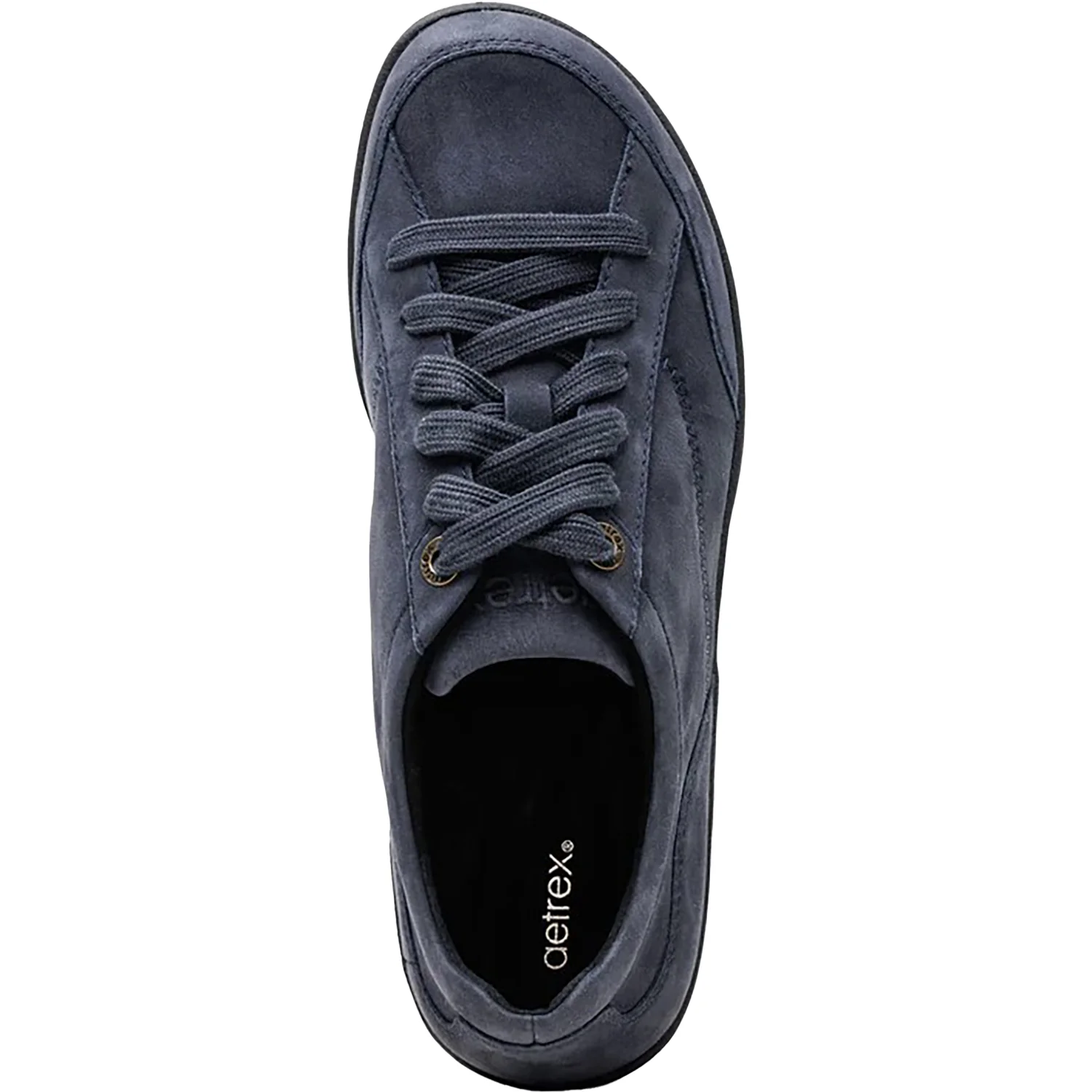 Aetrex Dahlia Women's Lace Up Shoes Navy Nubuck - Image 2