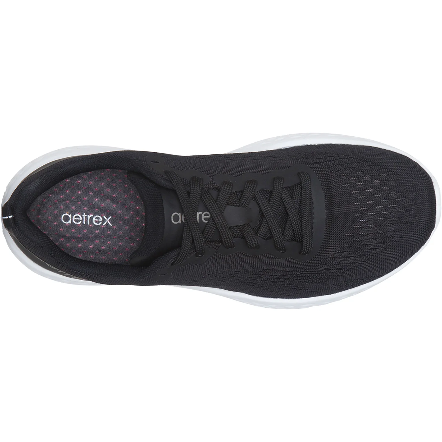 Aetrex Danika Women's Arch Support Sneakers Black Mesh - Image 2