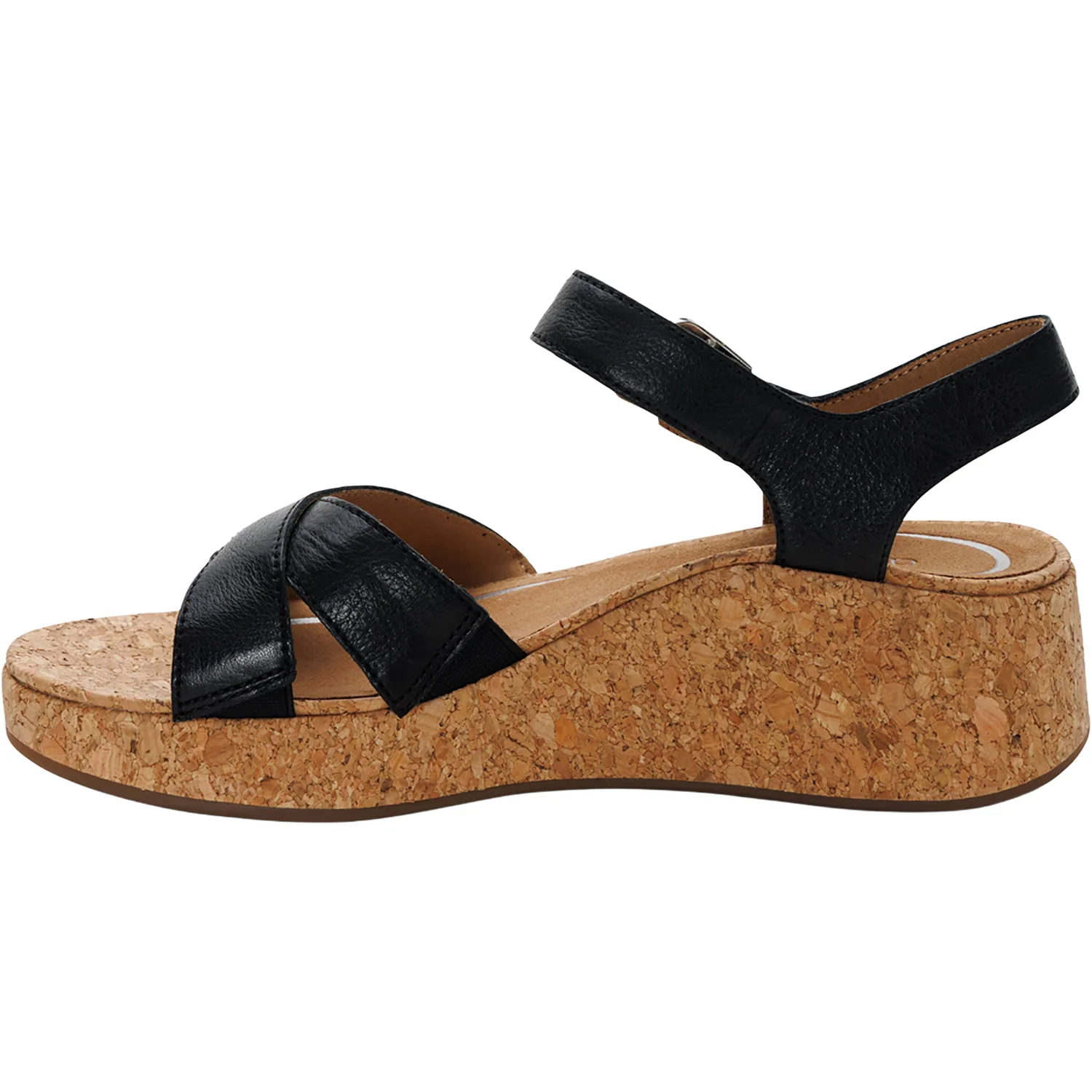 Aetrex Flora Women's Wedge Sandals Black - Image 3