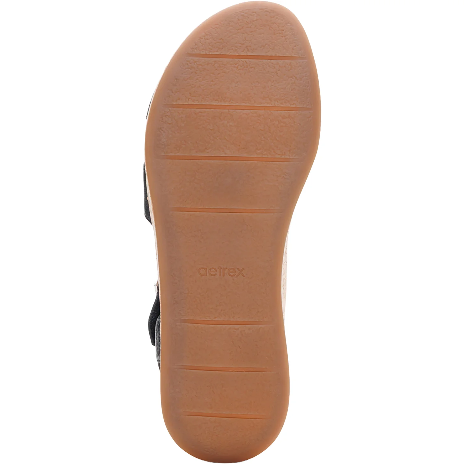 Aetrex Flora Women's Wedge Sandals Black - Image 4