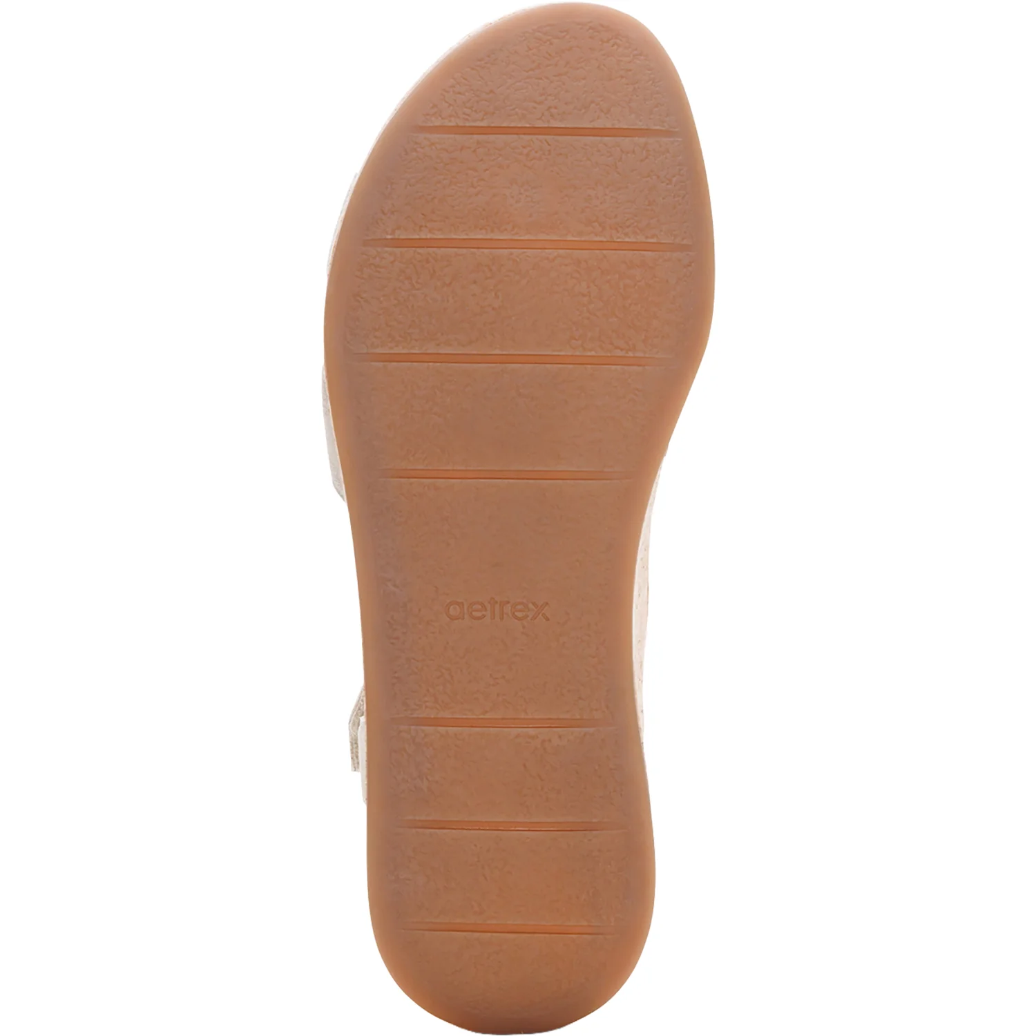 Aetrex Flora Women's Wedge Sandals Champagne - Image 4