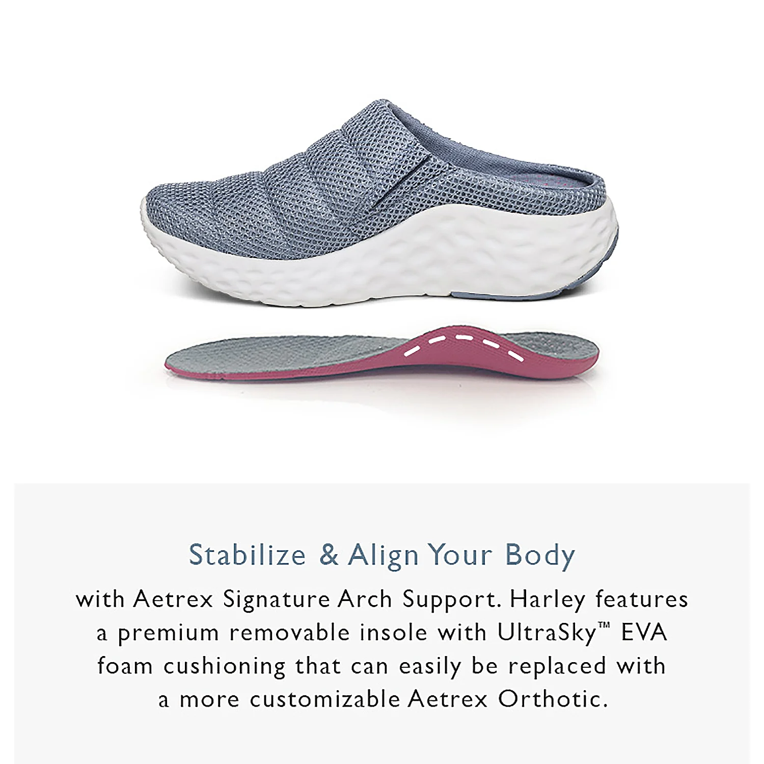Aetrex Harley Women's Slip On Sneakers Taupe Mesh - Image 5
