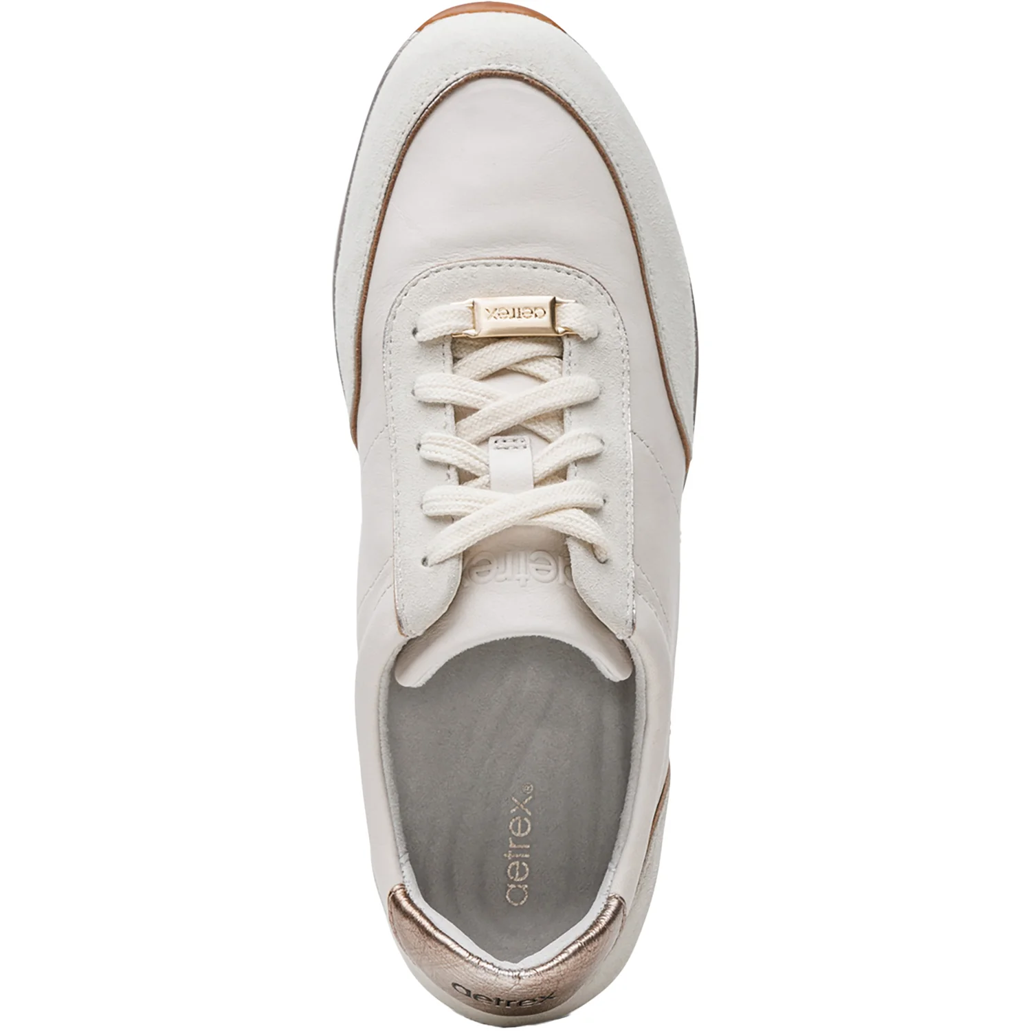 Aetrex Ivy Women's Sporty Lace Up Shoes Chalk - Image 2
