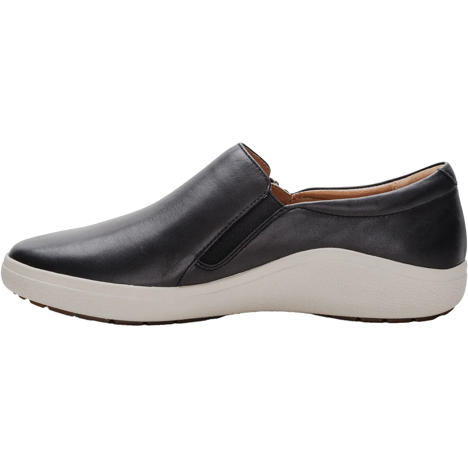 Aetrex Jenna Women's Slip Ons Black Leather - Image 3