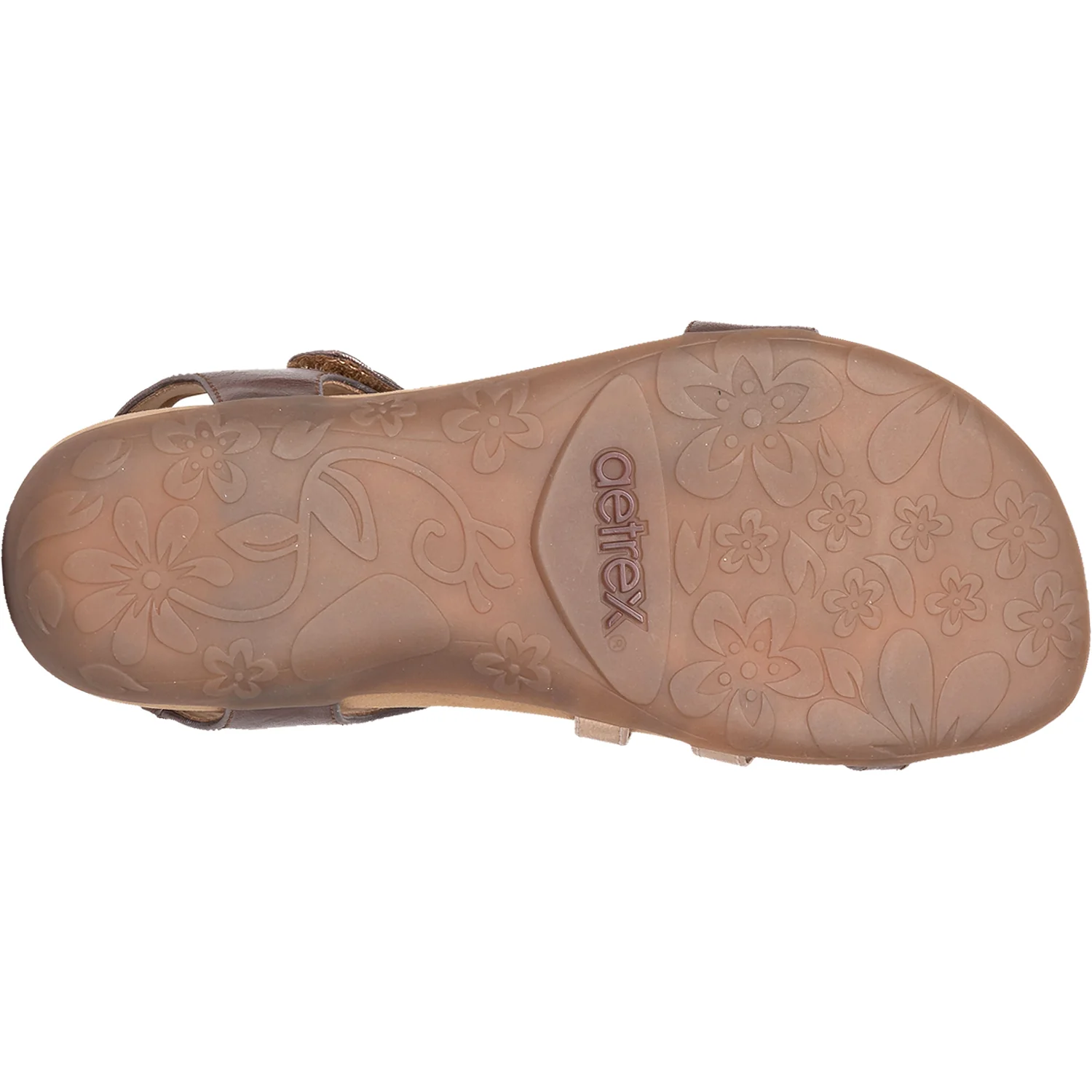 Aetrex Jess Women's Ankle Strap Sandals Bronze Synthetic - Image 4