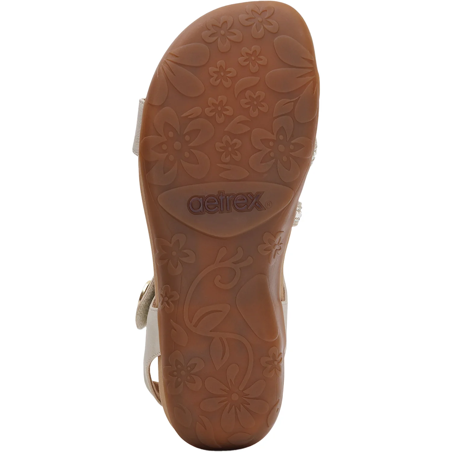 Aetrex Jess Jeweled Women's Sandals Champagne Sparkle - Image 4