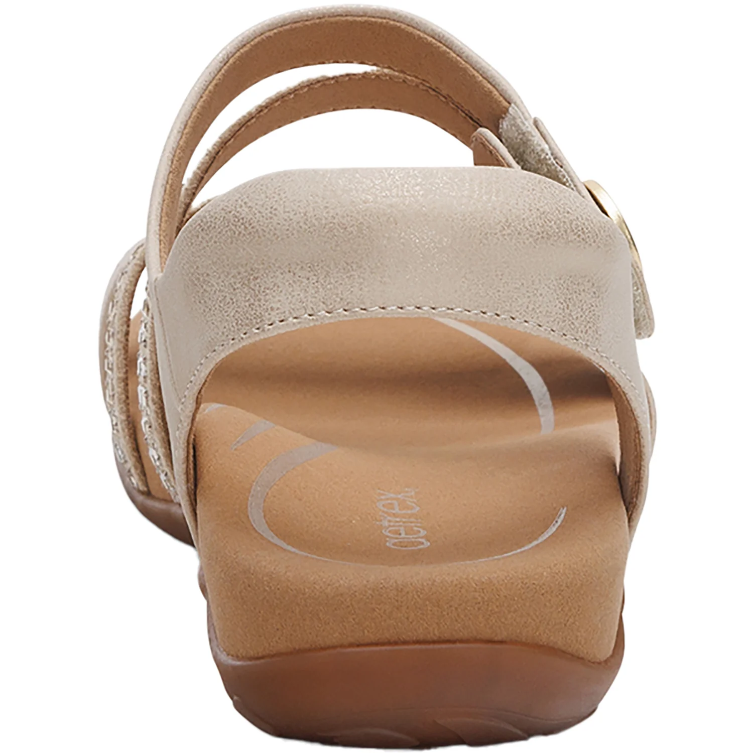 Aetrex Jess Jeweled Women's Sandals Champagne Sparkle - Image 7