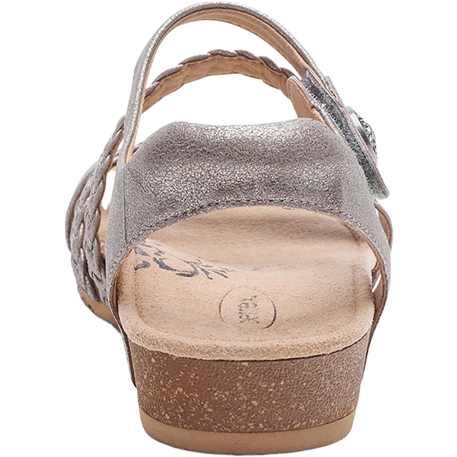 Aetrex Jillian Women's Sandals Brushed Silver - Image 7