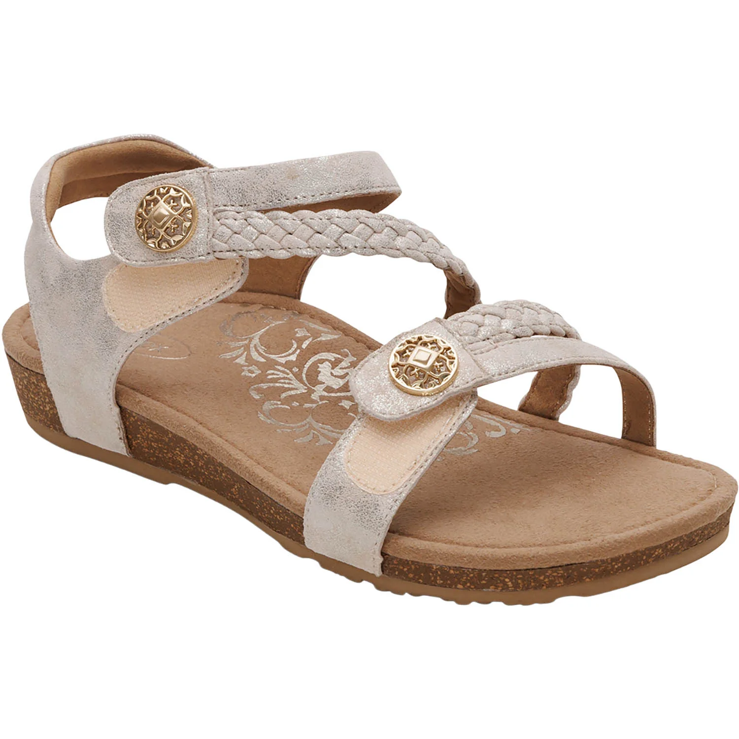 Aetrex Jillian Women's Sandals Champagne - Image 6