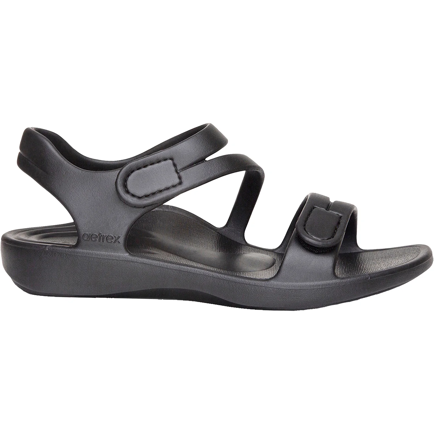 Aetrex Jillian Sport Women's Backstrap Sandals Black EVA