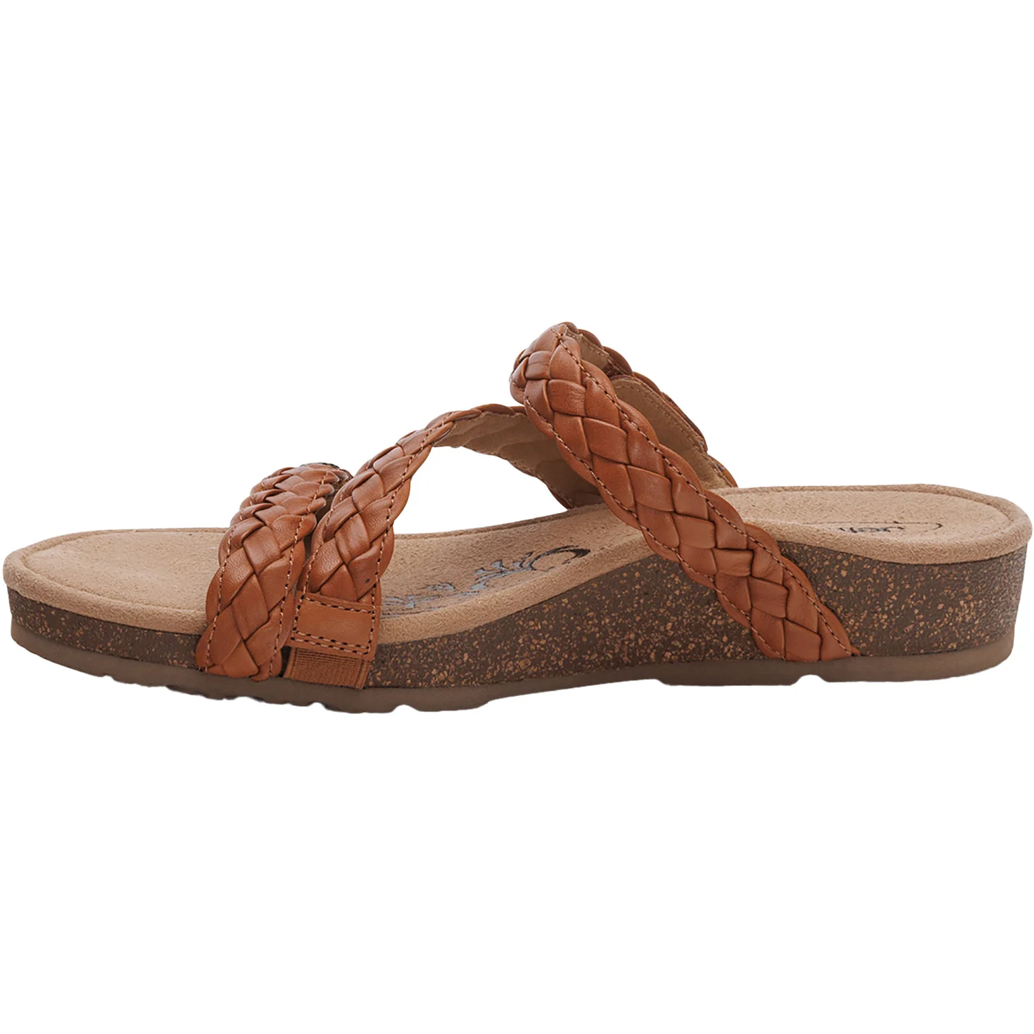 Aetrex Josie Braided Women's Slide Sandals Ginger - Image 3