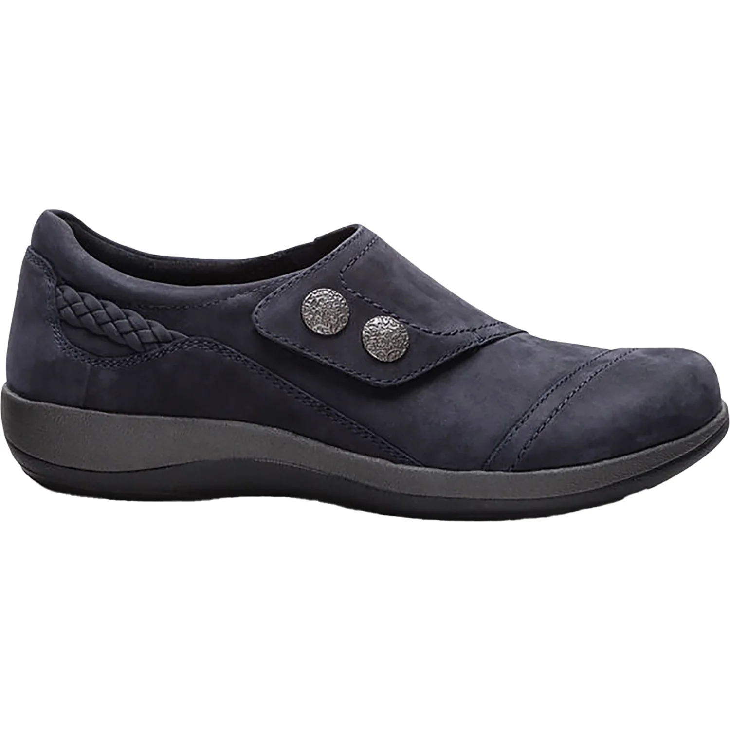 Aetrex Karina Women's Slip Ons Navy Nubuck