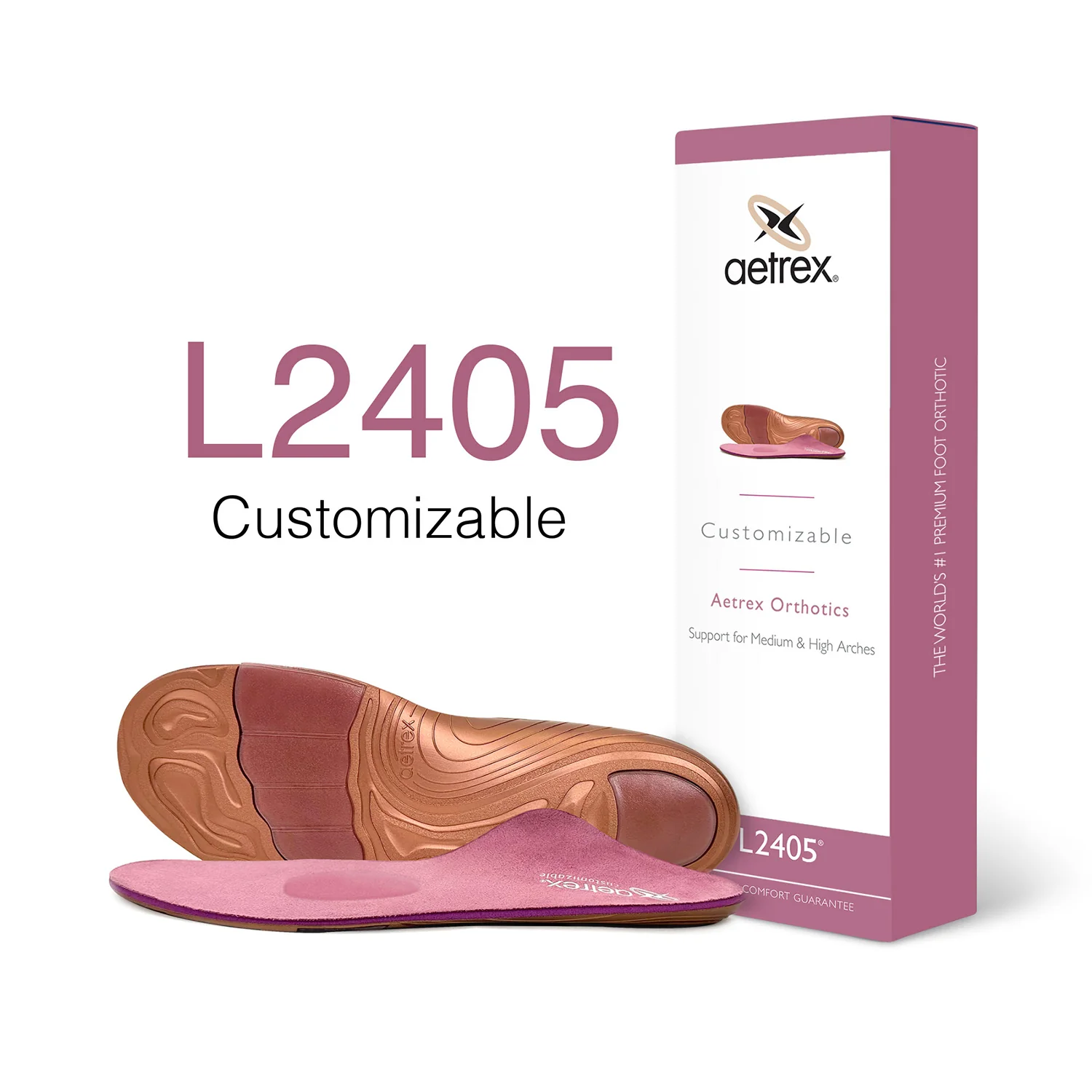 Aetrex L2405 Lynco Women's Insoles Pink
