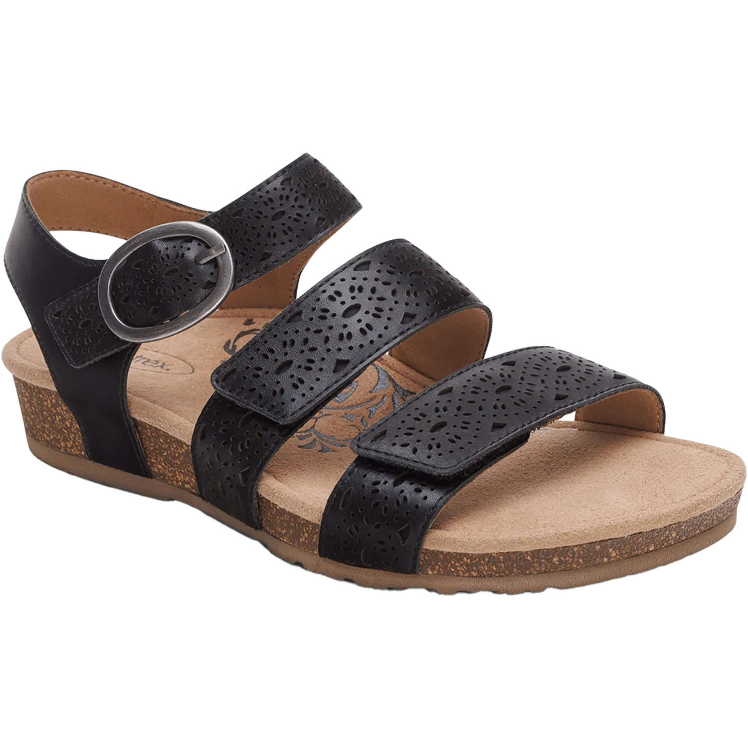 Aetrex Lilly Cutout Women's Sandals Black - Image 5