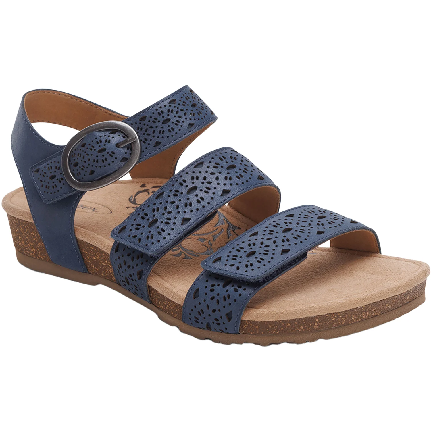 Aetrex Lilly Women's Sandals Navy Cutout - Image 5
