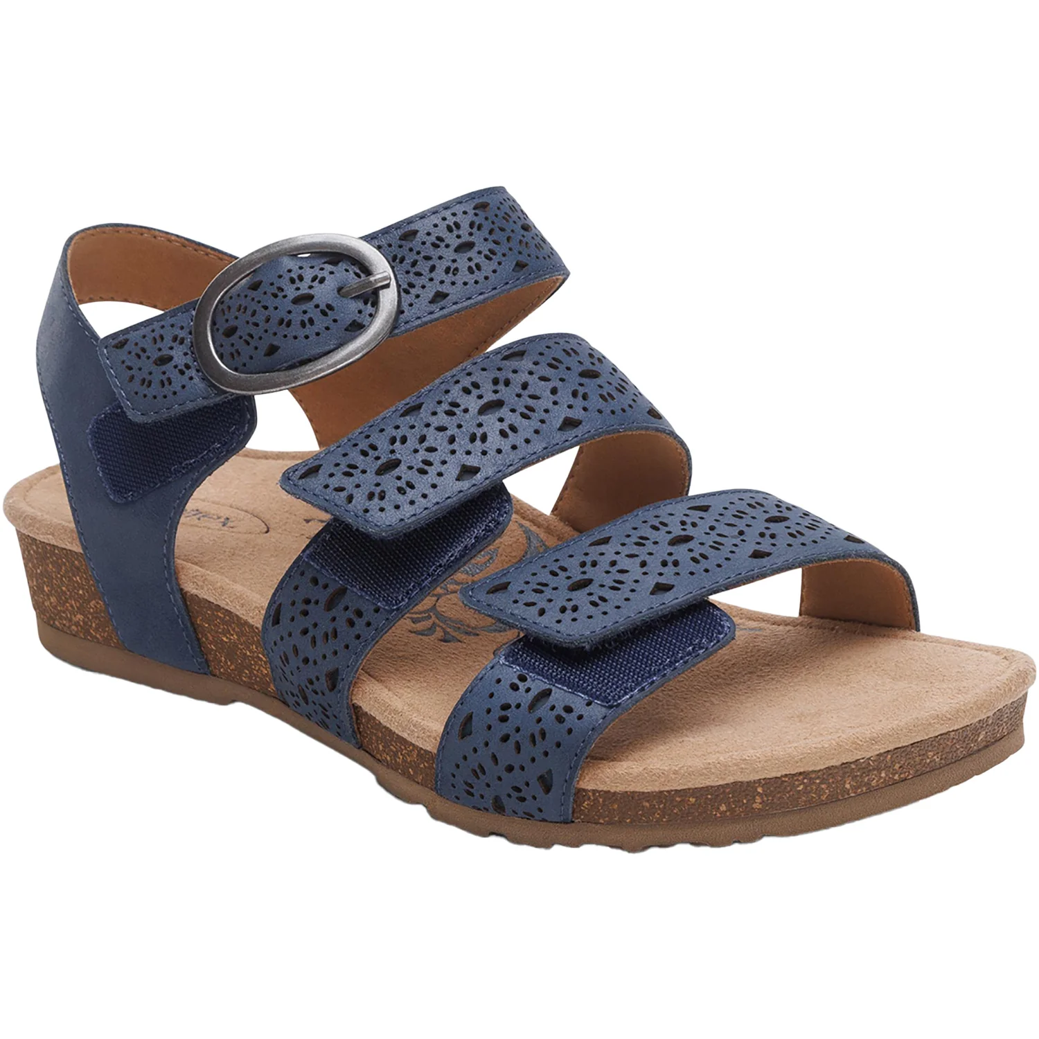 Aetrex Lilly Women's Sandals Navy Cutout - Image 6