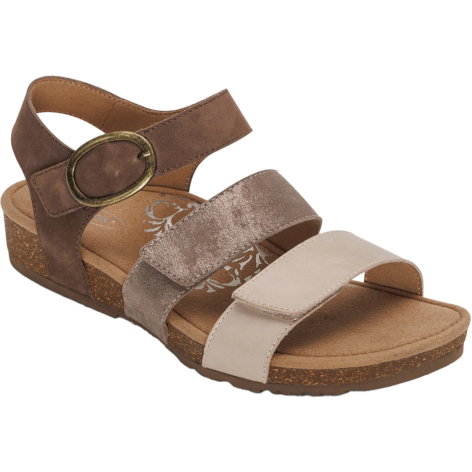 Aetrex Lilly Women's Sandals Taupe Multi - Image 5