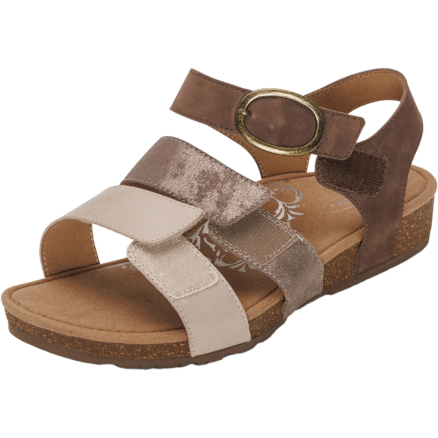 Aetrex Lilly Women's Sandals Taupe Multi - Image 6