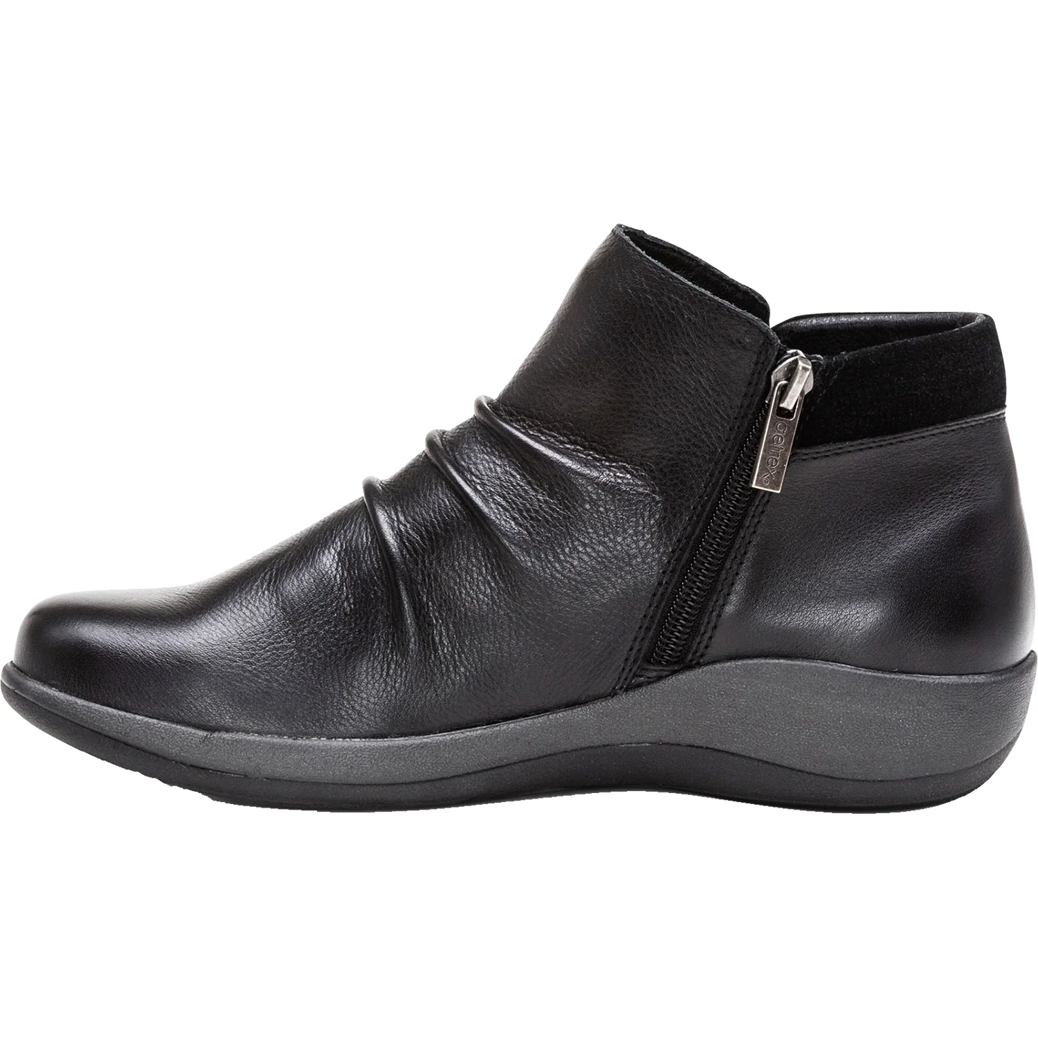 Aetrex Luna Women's Ankle Boots Black Leather - Image 3