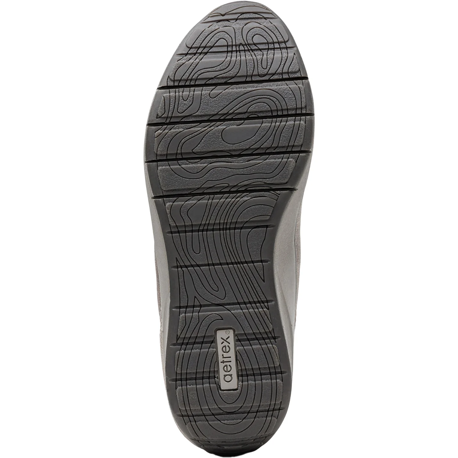Aetrex Megan Women's Slip Ons Sporty Pewter Metallic Combi Leather - Image 3