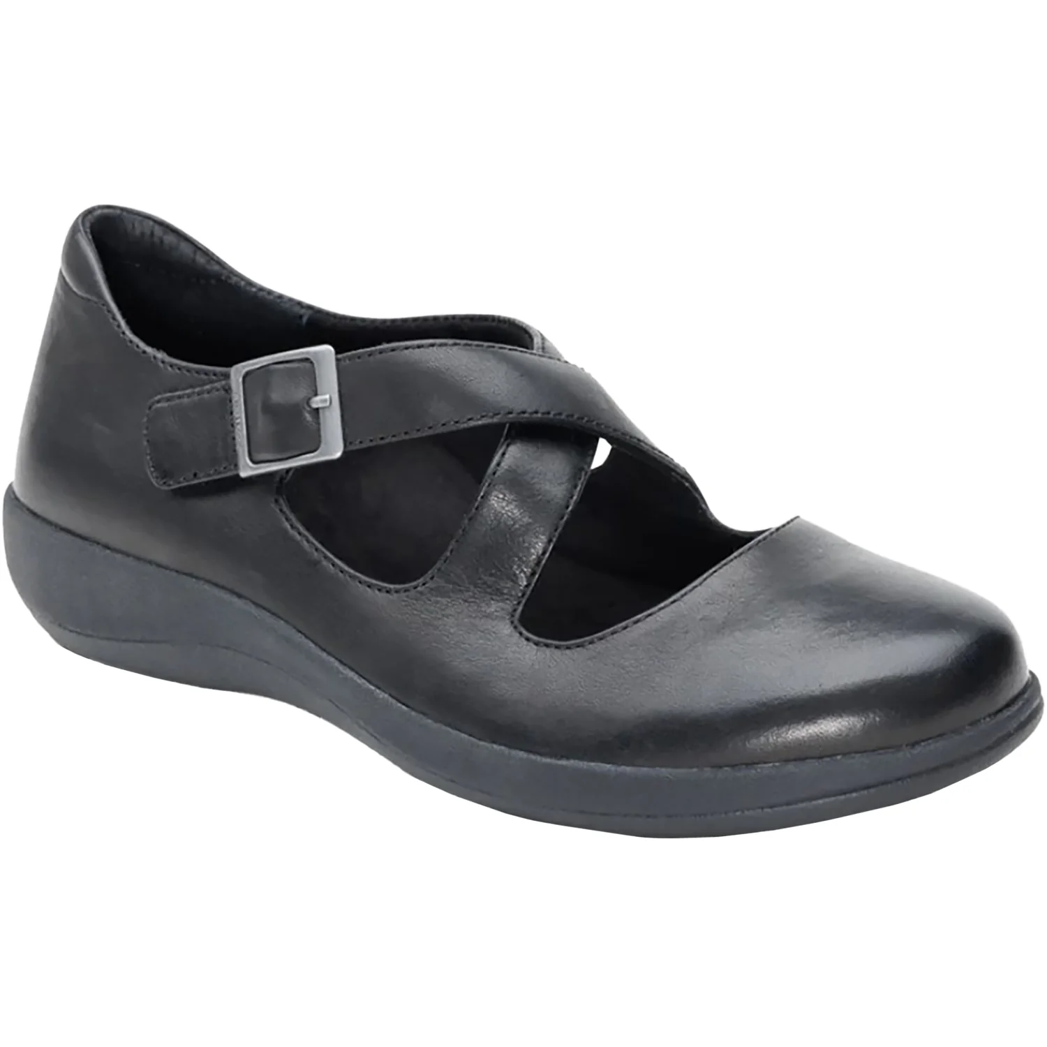 Aetrex Paisley Women's Mary Janes Black Leather - Image 5