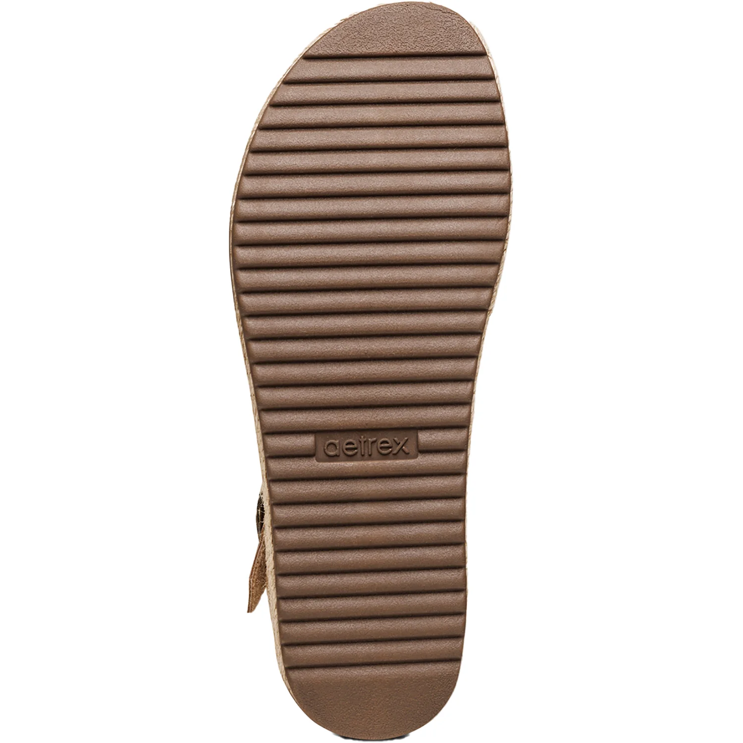 Aetrex Paula Women's Espadrille Sandals Aetrex Paula Camel Leather - Image 4