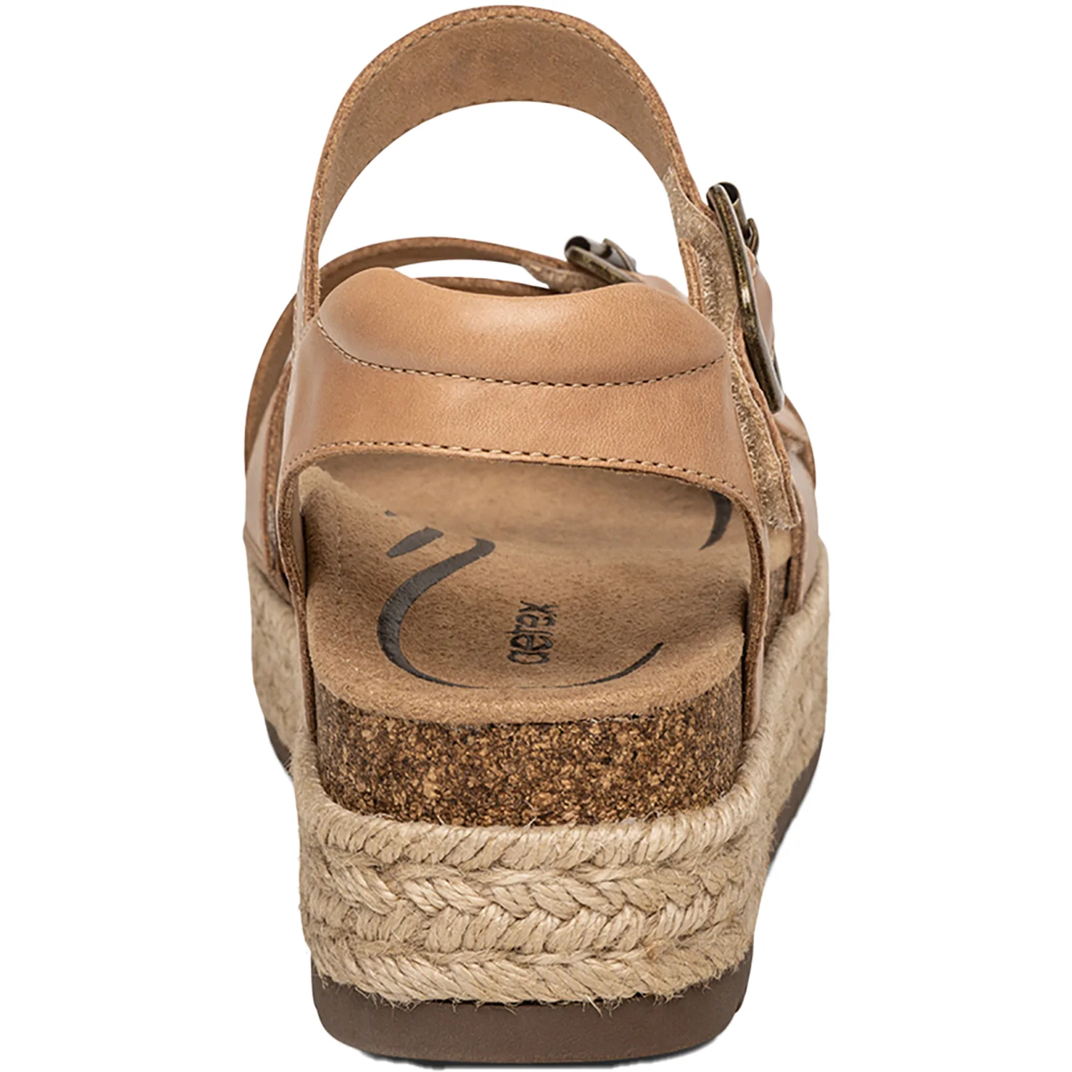 Aetrex Paula Women's Espadrille Sandals Aetrex Paula Camel Leather - Image 6