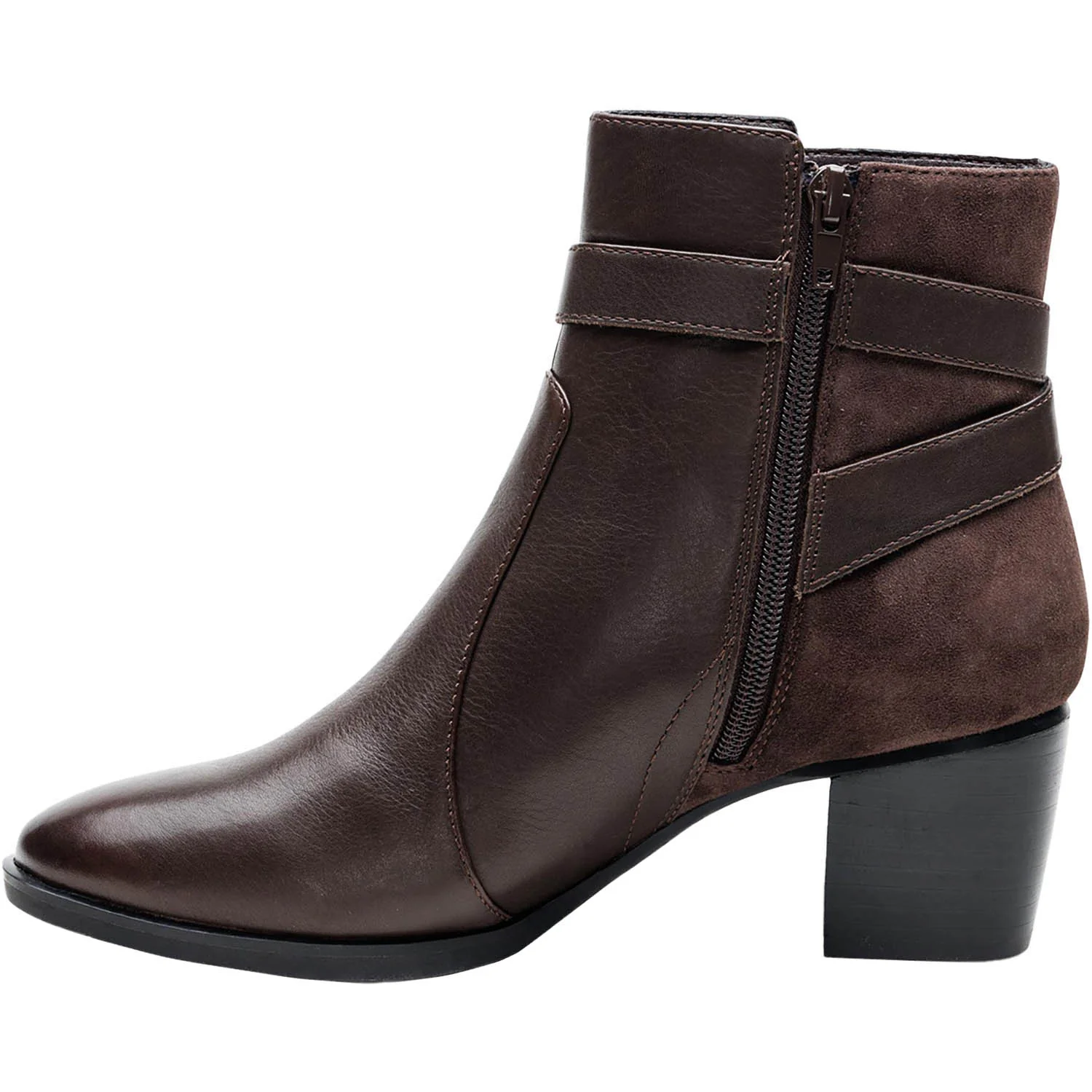 Aetrex Rebecca Women's Boots Dark Brown Leather/Suede Combi - Image 3