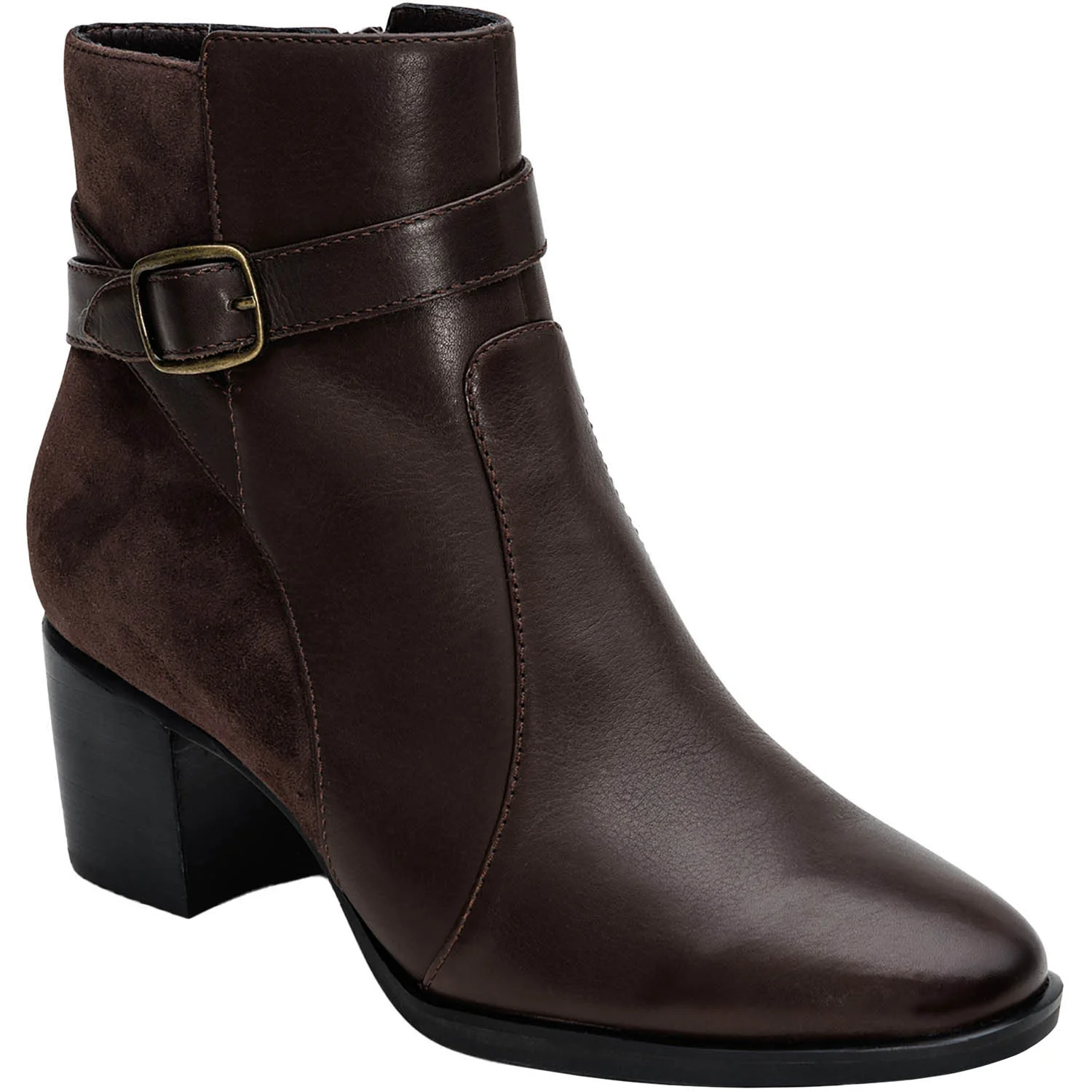 Aetrex Rebecca Women's Boots Dark Brown Leather/Suede Combi - Image 5