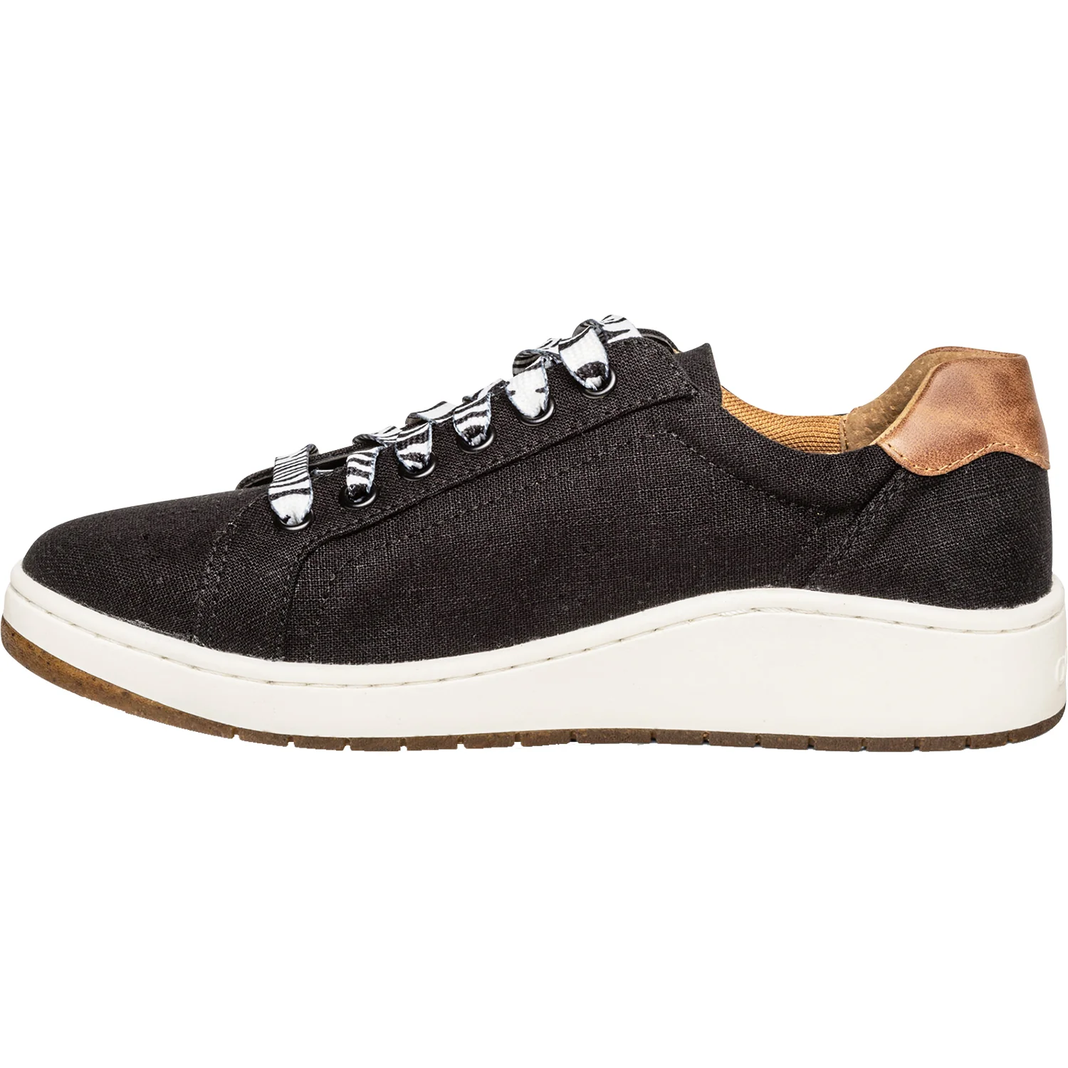 Aetrex Renee Women's Arch Support Sneakers Black Canvas - Image 3