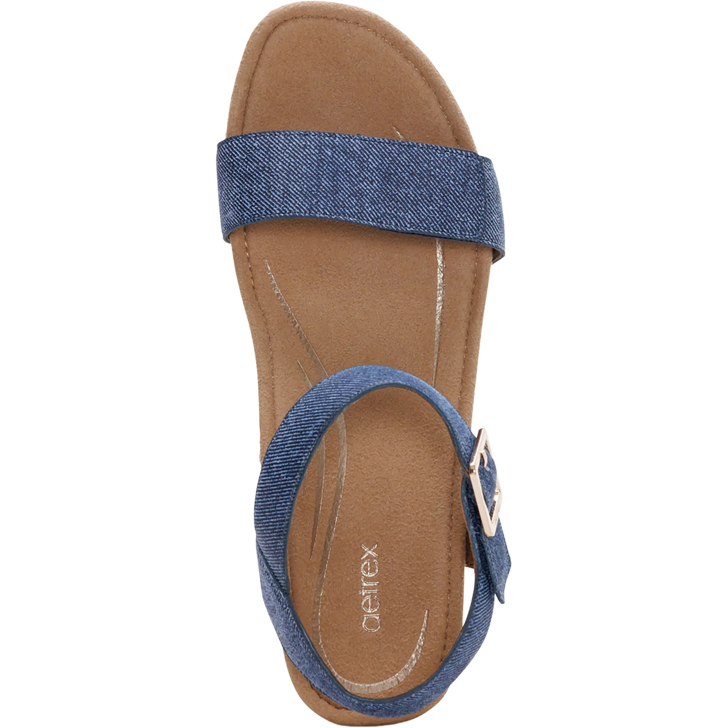 Aetrex Sydney Women's Wedge Sandals Denim - Image 2