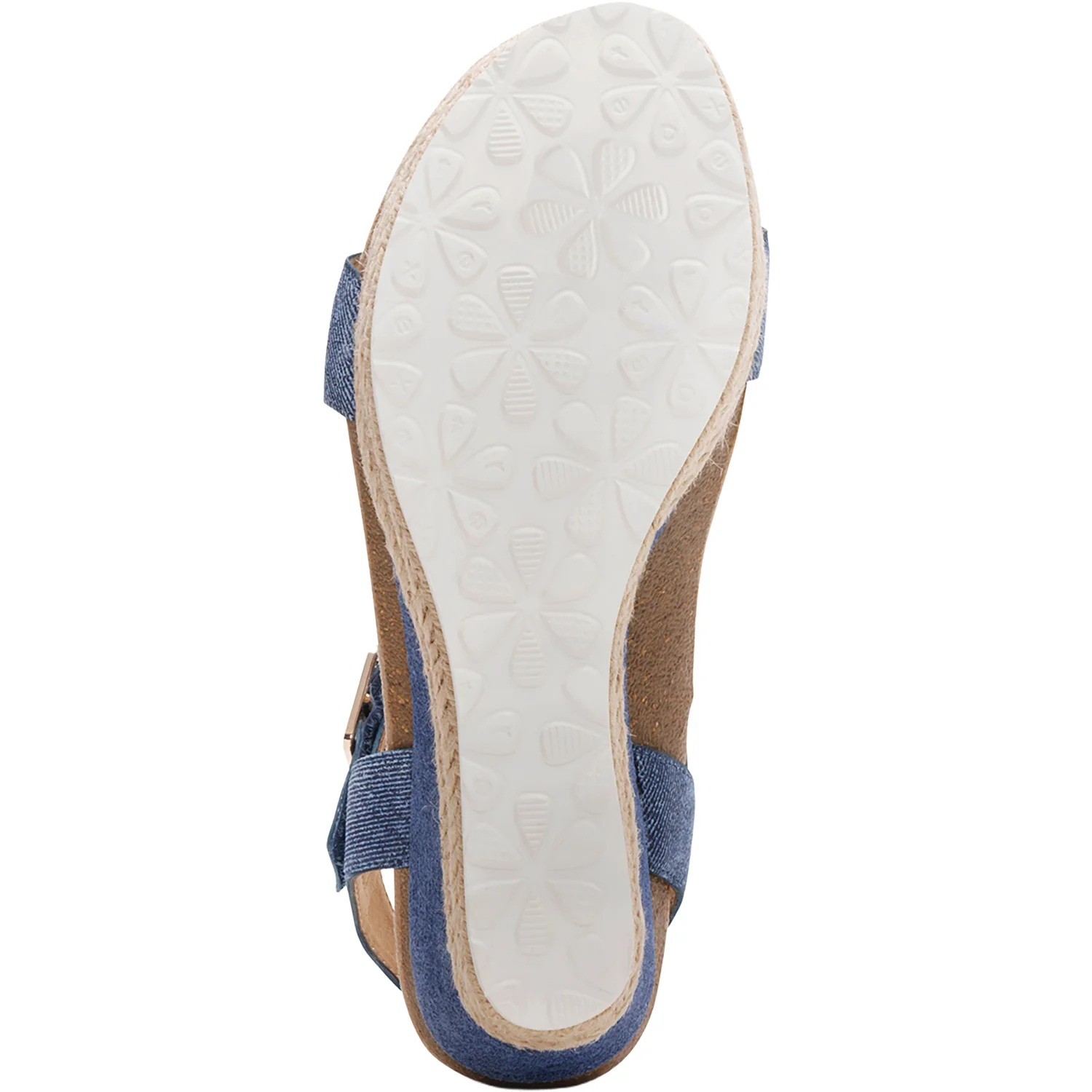 Aetrex Sydney Women's Wedge Sandals Denim - Image 4