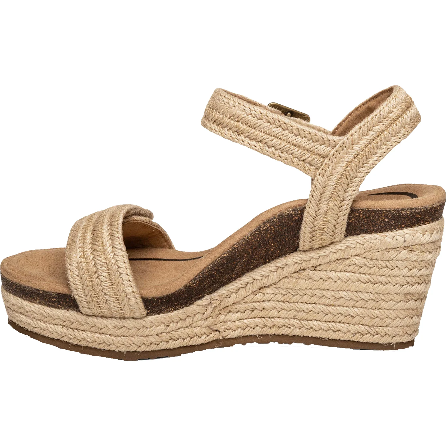 Aetrex Sydney Women's Wedge Sandals Natural Jute - Image 3