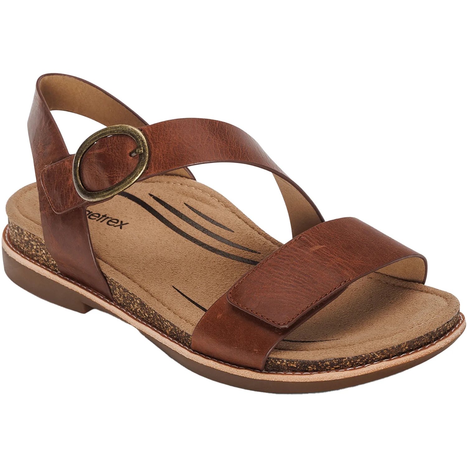 Aetrex Tamara Women's Sandals Walnut Leather - Image 5