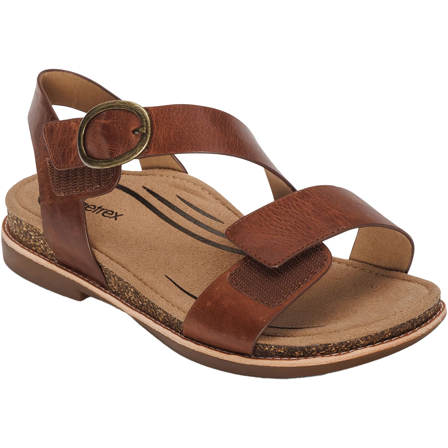 Aetrex Tamara Women's Sandals Walnut Leather - Image 6