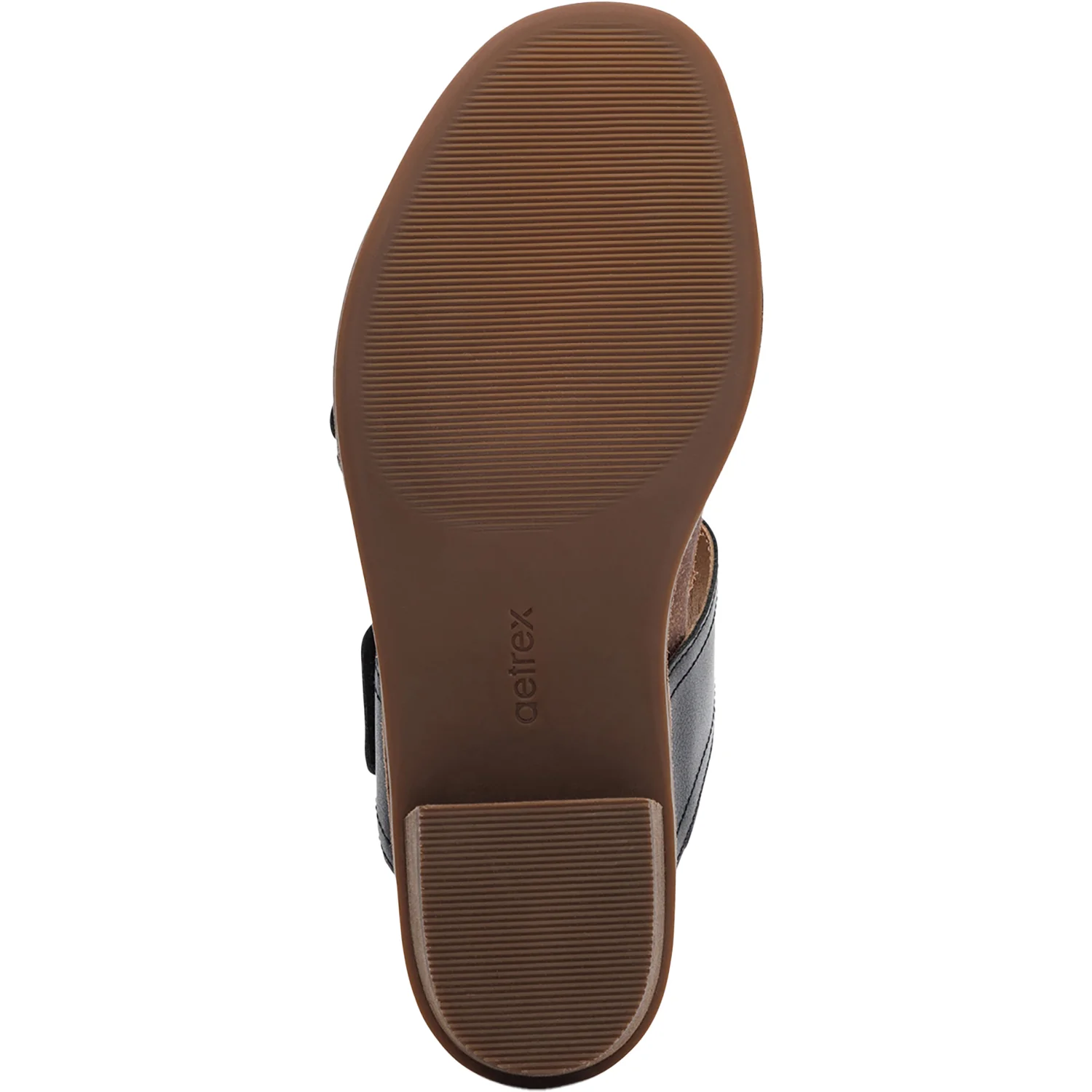 Aetrex Tatiana Women's Slide Sandals Black Leather - Image 4