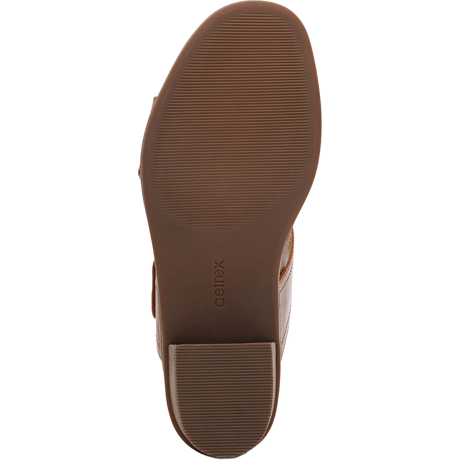 Aetrex Tatiana Women's Slide Sandals Cognac Leather - Image 4