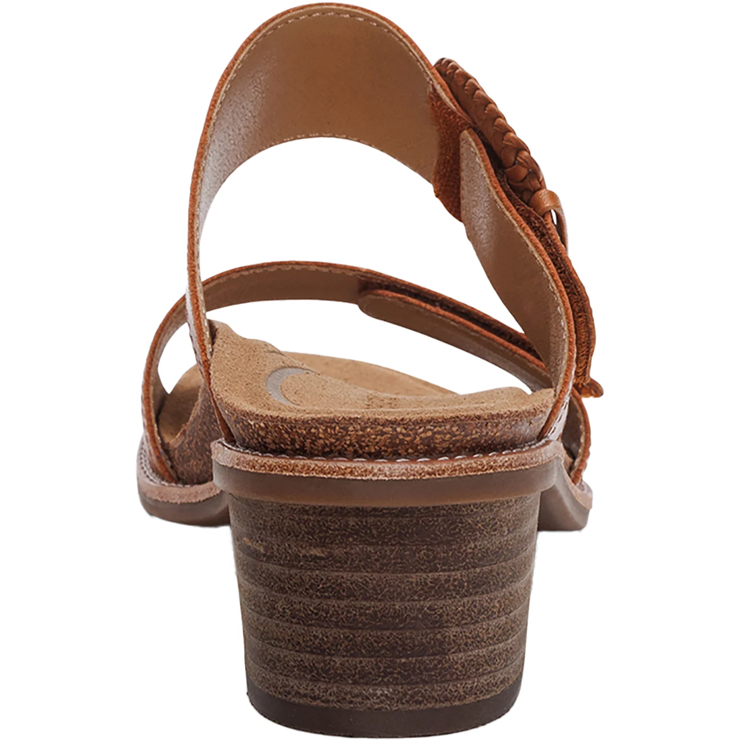 Aetrex Tatiana Women's Slide Sandals Cognac Leather - Image 7
