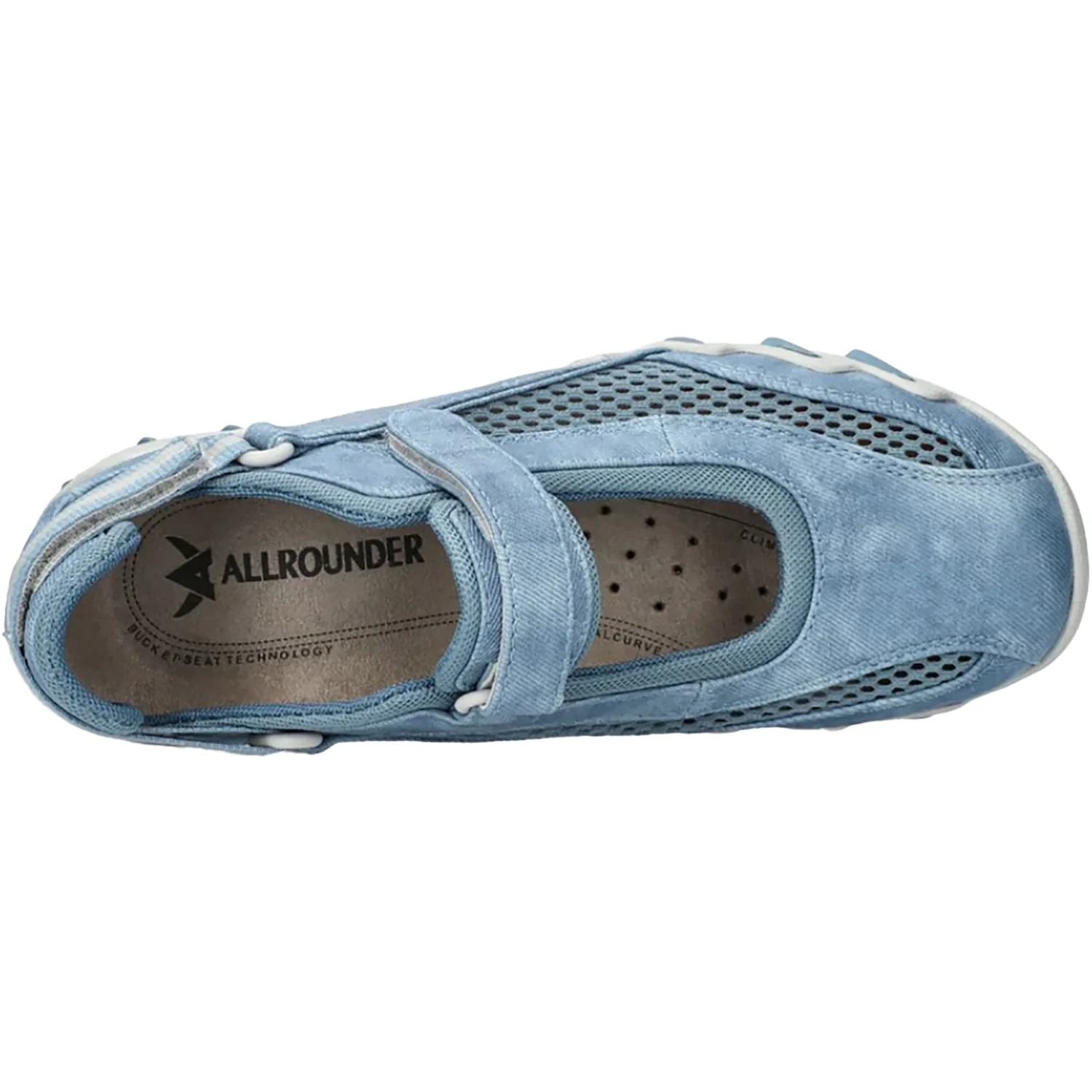 Allrounder by Mephisto Niro Women's Athletic Shoes Blue Heaven - Image 2
