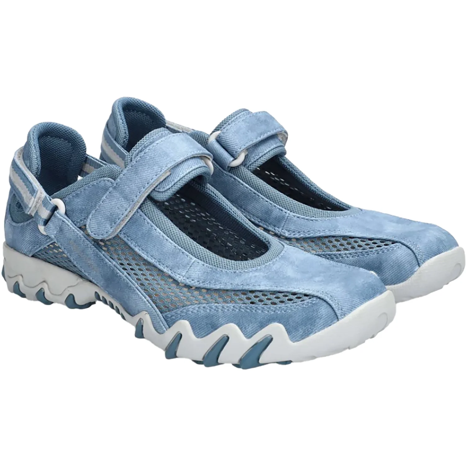 Allrounder by Mephisto Niro Women's Athletic Shoes Blue Heaven - Image 4