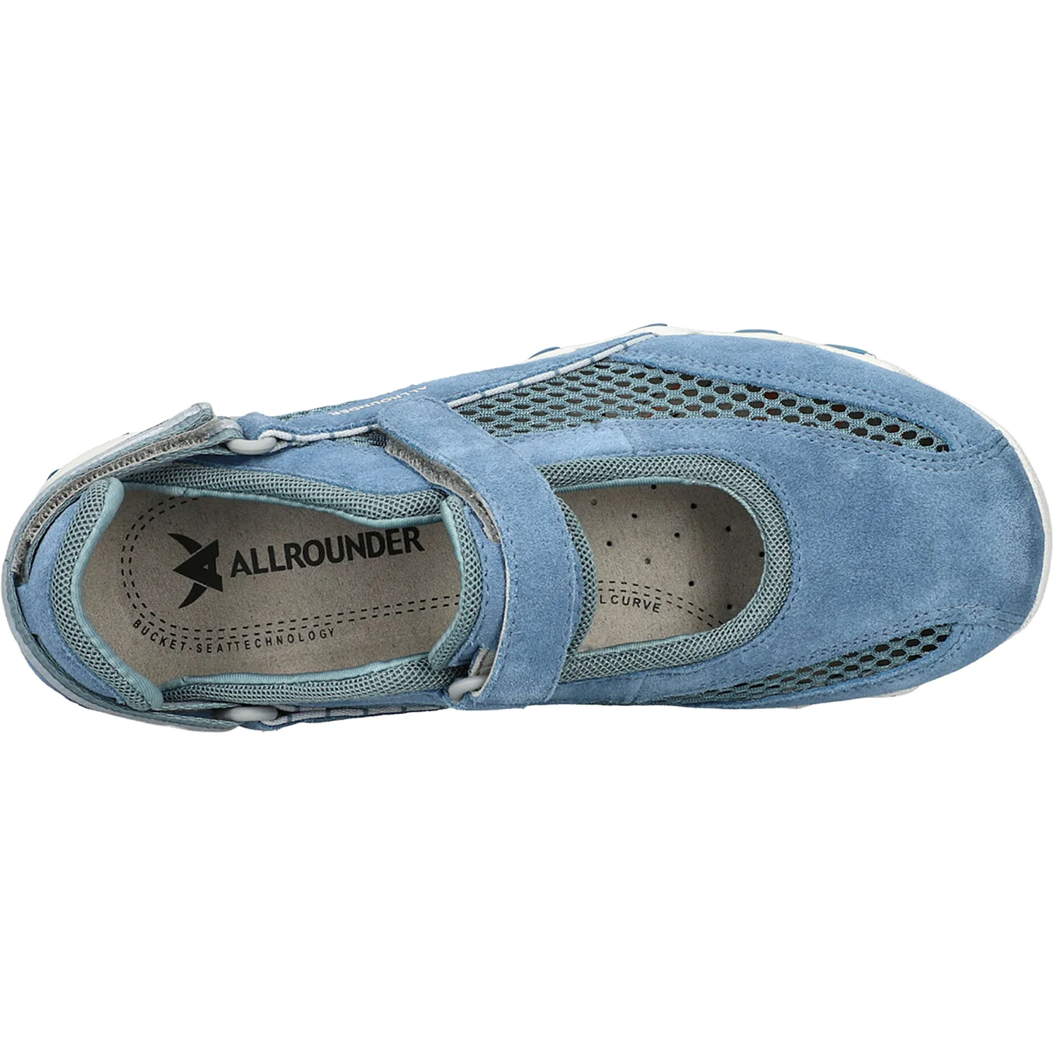 Allrounder by Mephisto Niro Women's Outdoor Trail Hiking Shoes New Denim/Jeans - Image 2