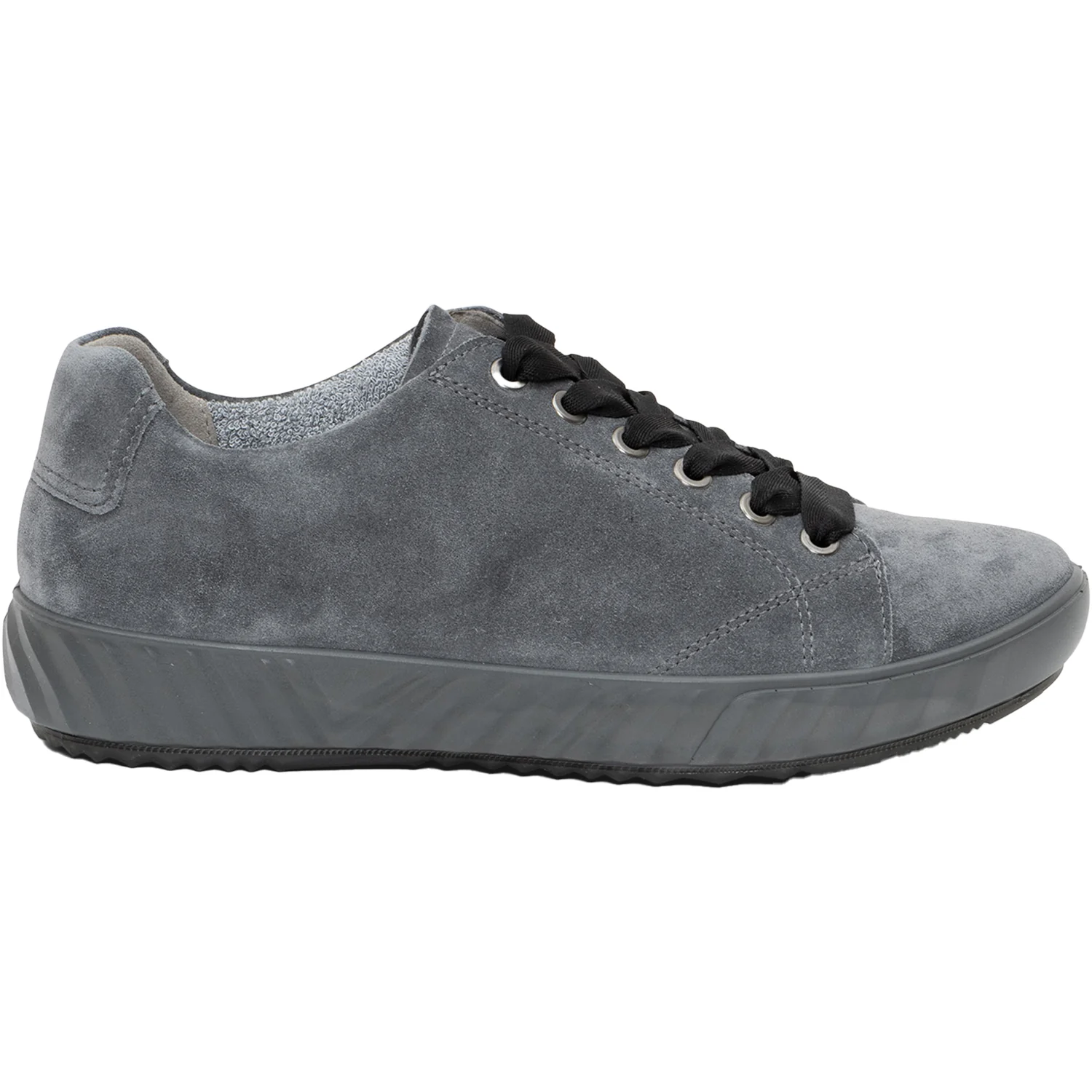 Ara Alexandria Women's Lace Up Shoes Sneakers Graphite Grey Suede